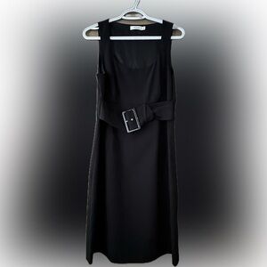 Ricki's Black Sleeveless Dress with Belt